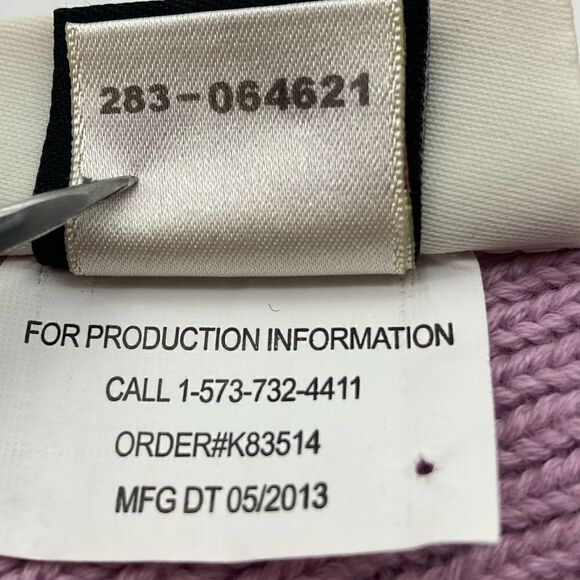 NWT True Religion Brand Jeans Light Purple Beanie 100% Cotton - Picture 7 of 7